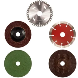 Premium Quality 5 Pcs 100mm (4") Wheel Combo for 100mm (4") Angle Grinder For Cutting & Grinding/Sanding/Finishing