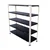 ALIJA 5 Shelves 48 x 47 x 15 Inch 22 Gauge Metal Storage Rack For Multipurpose Uses(Color-Black)