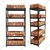 Awni 63 x 24 x 12 Inch 5 Wooden Shelves Laminated Tall Size Boltless Rack For Multipurpose Uses, Load Capacity-100 Kg/Shelf