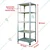 ALIJA 60 X 23 X 15 Inches 5 Shelves Multipurpose Storage Rack With Accessories (22 Gauge Shelves,16 Gauge Angles)