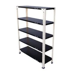 ALIJA 48 x 35 x 12 Inches 5 Shelves Multipurpose Storage Rack(Gauge-24 gauge shelves, 18 gauge angle,Color-Black)