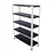 ALIJA 48 x 35 x 12 Inches 5 Shelves Multipurpose Storage Rack(Gauge-24 gauge shelves, 18 gauge angle,Color-Black)