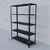 ALIJA 60 x 47 x 15 Inches 5 Shelves Multipurpose Storage Rack With accessories(Gauge-22 gauge shelves 16 gauge angle,Color-Black)