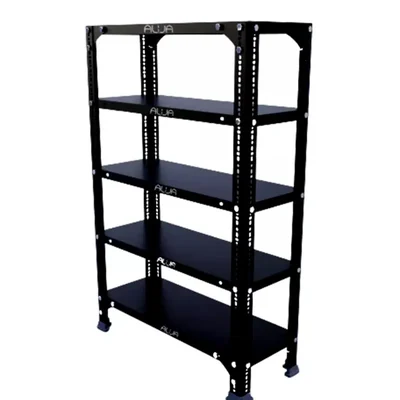 Menage 36x23x9 Inch 5  Shelves Multipurpose Storage Rack With Accessories
