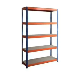 SUWAS TROLLEY STORE 1200 x 350 x 1500 mm 100 Kg Load Capacity 5 Shelves Mild Steel Powder Coated Storage Rack SU-SR-012