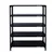 ALIJA 48 x 41 x 12 Inch 5 Shelves Multipurpose Storage Rack With Accessories(Color-Black,Gauge-24 Gauge Shelves & 18 Gauge Angle)