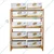 Premium Quality 60 x 24 x 12 Inch 5 Shelves Slotted Angle Metal Rack For Multipurpose Use (Color-White Shelf & Blue Angle)