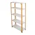 Premium Quality 60 x 24 x 12 Inch 5 Shelves Slotted Angle Metal Rack For Multipurpose Use (Color-White Shelf & Blue Angle)
