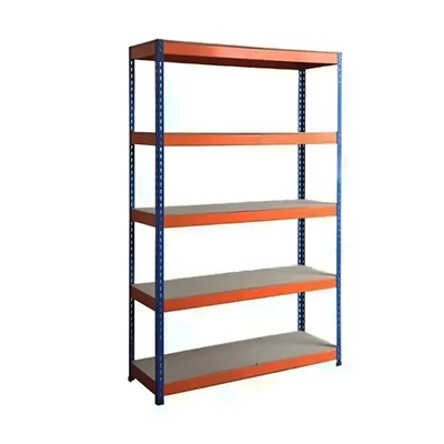 SUWAS TROLLEY STORE 1200 x 250 x 2500 mm 100 Kg Load Capacity 5 Shelves Mild Steel Powder Coated Storage Rack SU-SR-011