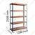 SUWAS TROLLEY STORE 1200 x 250 x 2500 mm 100 Kg Load Capacity 5 Shelves Mild Steel Powder Coated Storage Rack SU-SR-011