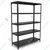 FIDVI® 12D X 35L X 48H Inch 5 Shelves Powder Coated Slotted Angle Metal Rack With Accessories ( SR-011)