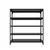 FIDVI® 9D X 35L X 36H Inch 5  Shelves Powder Coated Slotted Angle Metal Rack With Accessories ( SR-511)