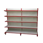 Ironic 6 feet x 3 feet 5 Shelves Slotted Channel Display Rack/Wall Rack For Multipurpose Uses (Set Of 2)