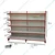 Ironic 6 feet x 3 feet 5 Shelves Slotted Channel Display Rack/Wall Rack For Multipurpose Uses (Set Of 2)