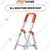 ProHome 5 Steps Anti Slip Shoes Foldable Aluminium Ladder (AQ-LAD-05) - 5 Years Warranty