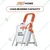 ProHome 5 Steps Foldable Aluminium Ladder With Hand Railing (LAD-WR-05) - 5 Year Warranty