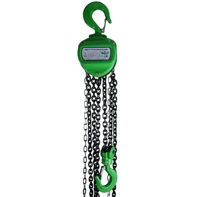 Turtle 5 Ton Chain Pulley Block With 6 Meter Lifting Height, 6 meter & 8mm Load chain, Double Fall