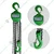 Turtle 5 Ton Chain Pulley Block With 6 Meter Lifting Height, 6 meter & 8mm Load chain, Double Fall
