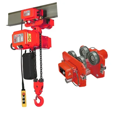 Crossbee 5 Ton 5 HP Electric Chain Hoist, 6 Meter x 11.2 mm Load Chain With Electric Trolley (1 Year Warranty)
