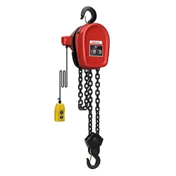 UTC 5 Ton Single Phase Electric Chain Hoist With 6 Meter & 10 mm Load Chain, 3 Meter Standard Lift, Double Fall