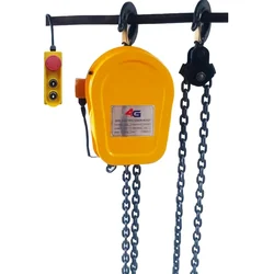 4G 5 Ton Three Phase Electric Chain Hoist With 6 Meter & 10 mm Load Chain, 6 Meter Standard Lift, Double Fall
