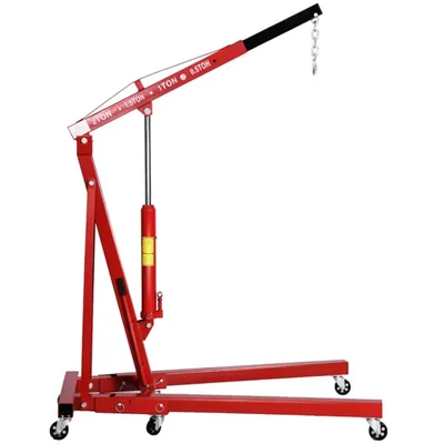 Icon 2 Ton Hydraulic Floor Crane / Engine hoist Mith 8 Feet Maximum Lifting Height 