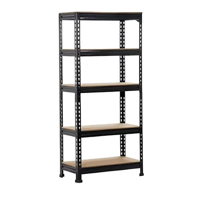 Blueboy 72 x 48 x 12 Inch 5 Wooden Sheves Adjustable Multipurpose Boltless Rack