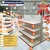 Premium Quality 8 Shelves (5 x 3 Feet) Center/Double Sided Gondola Rack Of One Main Unit and One Add On Unit