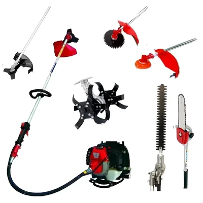 Backpack 6 in 1 Multi Attachment 52 CC 2 Stroke Backpack Brush Cutter | Grass Cutting Machine, For Agriculture & Gardening