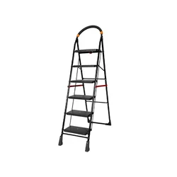 Premium Quality 6 Steps Foldable Ladder with Wide Steps & Anti-Skid Shoes