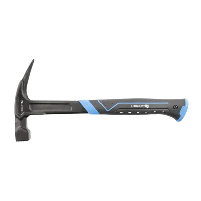 Högert Technik HT3B094 600g Monolithic Carpentry Hammer – One-Piece Forged Steel Claw Hammer with Corrugated Striking Face