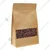 50 Pcs, 600gm Brown Reusable Octagonal Stand up Zip Lock Storage Pouch with Transparent Window