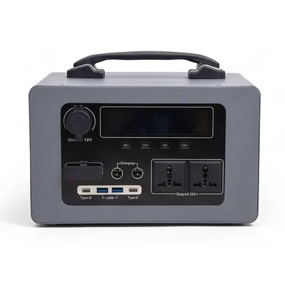 Genuine Power 600W/800VA Portable Inverter Power Station, 1111Wh Lithium Battery, Home & Camping Solar Generator