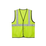 Warnmat 60 GSM High-Visibility Safety Waistcoat Pack of 5, Reflective Green Construction Vests, v4you-202