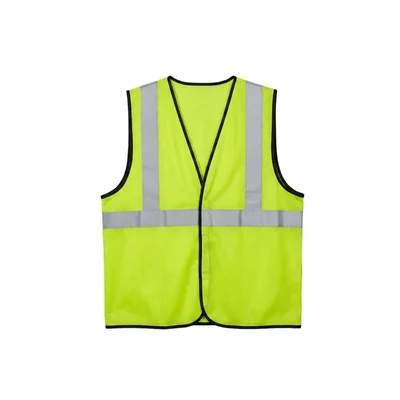 Warnmat 60 GSM High-Visibility Safety Waistcoat Pack of 5, Reflective Green Construction Vests, v4you-202(Pack-1)