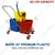 Bharti Multiclean 60 Liter Double Bucket Mop Wringer Trolley