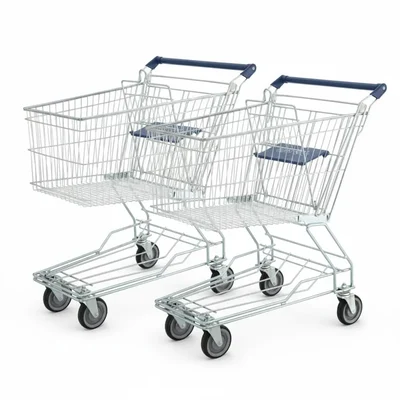 Premium Quality 60 Liter Steel Shopping Trolley(Pack-2 pcs)