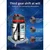 Premium Quality 100 Ltr Commercial Wet and Dry Vacuum Cleaner With 4500W Triple Motor and All Required Accessories