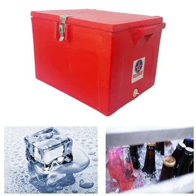 Global Star 60 Litre Insulated Chiller Ice-Box with Drainage Hole Storing Pharmaceutical Drugs, Confectioneries, Fruits and Other Chilled Beverages