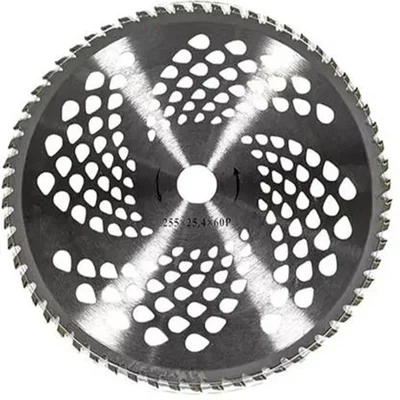 Orezen Premium Quality 60 Teeth Alloy Steel TCT Blade With Diamond Cut For Brush Cutter, BC-166(Quantity-1 Piece)