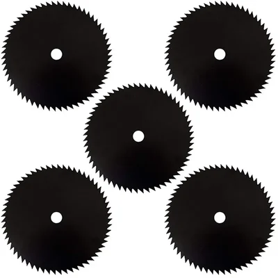 Heavy Duty 5 Pieces of 60 Teeth Black Carbon Steel Blade for Petrol Brush Cutter, BC-167