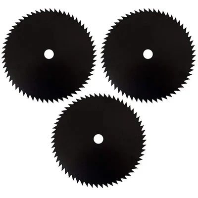 Heavy Duty 3 Pieces of 60 Teeth Black Carbon Steel Blade for Petrol Brush Cutter, BC-167