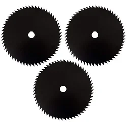 Heavy Duty 3 Pieces of 60 Teeth Black Carbon Steel Blade for Petrol Brush Cutter, BC-167