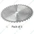 Heavy Duty 3 Pieces of 10 inch 60 Teeth TCT Blade For Petrol Brush Cutter, BC-164