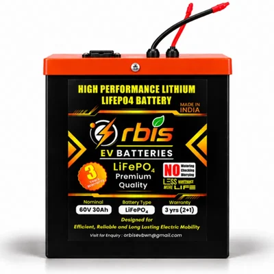 Premium Quality 60V 30Ah 1.8kWh LFP Lithium Ferro Phosphate Battery Pack 70-75km Mileage High Safety Thermal Stability