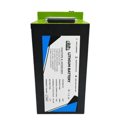 Premium Quality 60V 32Ah 19S LFP Lithium Battery Pack with 69.4V Max Voltage, Fast Charging & Metal Case Handle