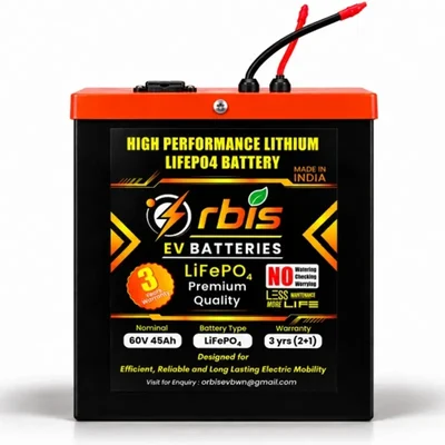 Premium Quality 60V 45Ah 2.7kWh LFP Lithium Ferro Phosphate Battery Pack 110-120km Mileage High Safety Thermal Stability