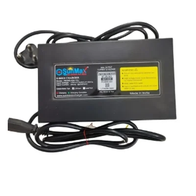 60V 6A Lithium Ion Battery Charger for Electric Scooter and E-Bike with Automatic Cut-off, Aluminium Body, Fast Charging