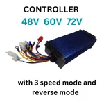 60V/72V 45A 18 MOSFET Sine Wave Controller with 3 Speed Modes, Reverse, Regenerative Brake & High Brake