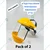 SAFEDOT Pack of 2 A Type Ratchet Face Shield 6 x 12 inch For Safety Purpose (SDV 15)